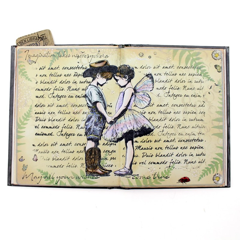 Cosmic Shimmer Imagination Pre Cut Rubber Stamp Set by Andy