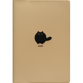 Elcomune Matoka DRMG579 Monthly Planner, Starts from April 2026, B6 Monthly, Kuroneko Beige