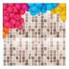 30pc Panel Decorativo 4d Shimmer Muro Fiesta Lentejuelas 30x30cm Champán