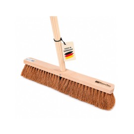 Craftsman Broom 60 cm Coconut Bristles Broom with Handle 160 cm Long Handle Hole | Natural fibre coconut bristles, with handle hole and tool wooden handle