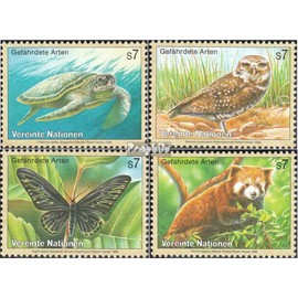 Prophila Collection UNO - Vienna 248-251 (complete edition) 1998 endangered animals (stamps for collectors) amphibians / reptiles / saurs