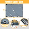 50 x 40in Universal Forklift Cover, Semi-Transparent Design Unobstructed View