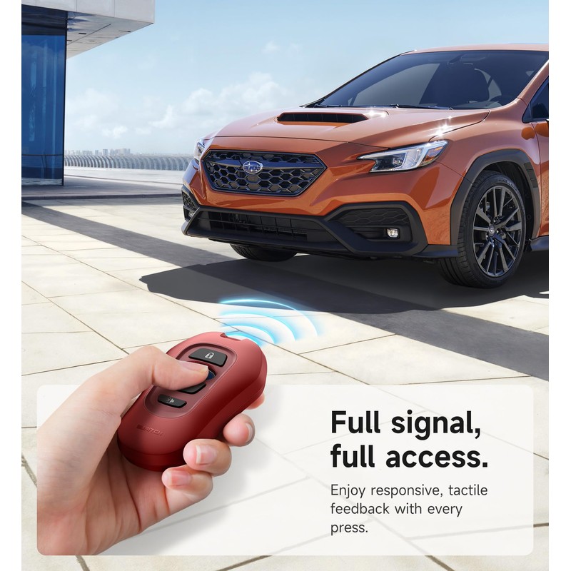 SURITCH for Subaru Key Fob Cover, Tough PC Soft TPU