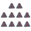 Garneck 10pcs Fake Volcano Decor, Volcano Documentary Science Kit Volcano
