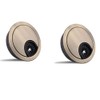 2Pcs 60mm Desk Cable Grommets,Computer Desk Metal Cable Hole,Round Cable
