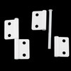ITROLLE 4PCS White Lift Off Hinges Flag Hinges Detachable Hinges