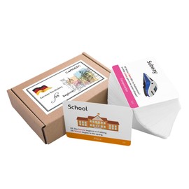 CARDDIA German Vocabulary Flashcards for Beginners (with Vivid Pictures and Example Sentences)