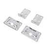 Aramox 1 Pair Removable Table Bracket, Marine Grade Stainless Steel