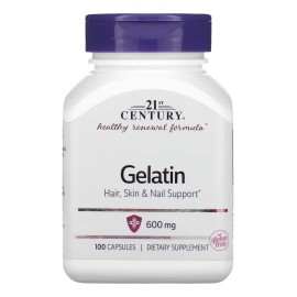 21st Century Gelatina Apoyo Cabello Piel Y Uñas 100caps Sfn Sin Sabor
