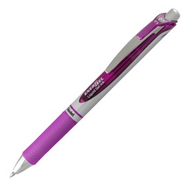Pentel EnerGel Deluxe RTX Retractable Liquid Gel Pen, (0.7mm), Metal Tip, Violet Ink, 1 Pack (BL77BPV)
