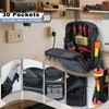 MELOTOUGH Small Tool Backpack for Men 30 Multi-Storage Pockets Heavy