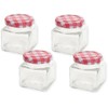 Sturzgläser Preserving Jars with Twist-Off Closure, Lid with Red Check