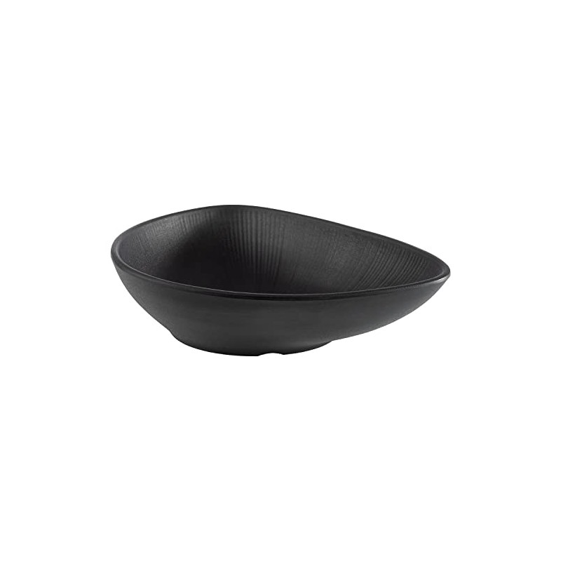 APS 85076 Melamine Bowl Nero Serving Bowl for Quadruple Foods,