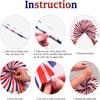 Hanging Paper Fan Party Set, Red/White/Blue Hanging Paper Fan Set,