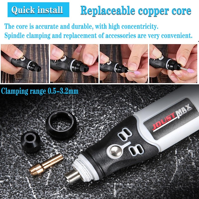 Yuentoen 4.2V Mini Cordless Rotary Tool,USB Charging Rotary Tool with