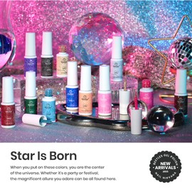 beetles Gel Polish Beetles Nail Art Gel Liner Polish 12 Colors Reflective Glitter Gel Nail Polish, Gold Silver Pink Blue Purple Brown Black Gel Kit Soak Off Uv Nail Art Design Set Spring Gel Manicure Gifts for Women