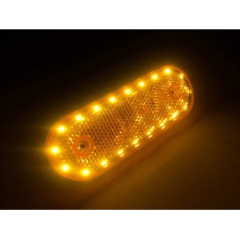 LED Marker Light 12/24 V Outline Light Trailer Truck 114 x 63 x 40 mm E20 Yellow