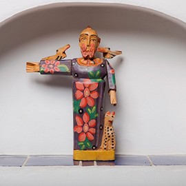 Altiplano San Francisco - Patron Saint of Animals Statue - 10" Tall, Hand Carved, Made in Guatemala,