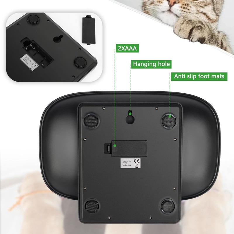 Absdefen Digital Pet Scale, Up to 33.1 lbs (15 kg),