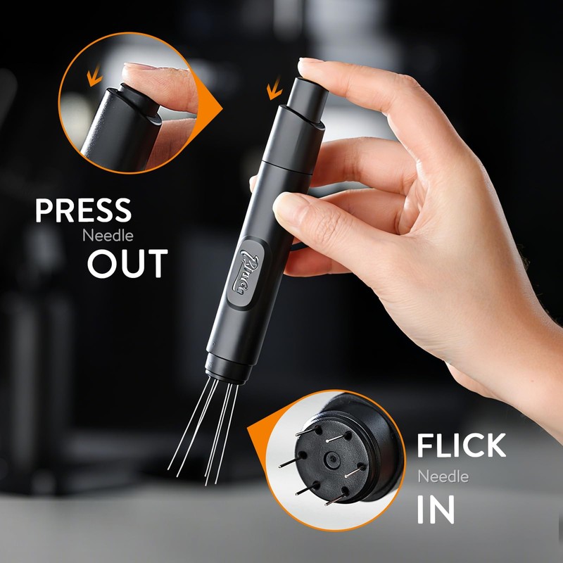 Retractable WDT Tool Espresso Distribution Tool - Coffee Distributor Espresso