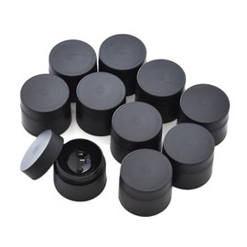 MYmama Resin Liquid Gel Nail Liquid Storage Containers, 10 Pieces, Storage Capacity 0.2 oz (5 g), Empty Containers, For Resin, Color Case, Storage Containers, Plastic Resin, Nails, Resin Supplies, Tools (Black)