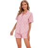 LUBOT 100% Cotton Pyjamas for Women, Sleepwear, Short Long Pyjamas