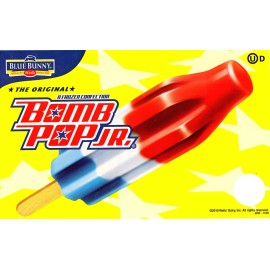 2010 Original Blue Bunny Bomb pop Jr ice cream truck, cart sticker Decal 8"x5"