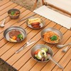 Boundless Voyage Ti1109T Titanium Plate, Camping Tableware, Unbreakable, Rust-free, Ultra