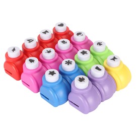 Pack of 15 Motif Punches, Motif Punches, Paper Punches, Punch Set in 15 Different Motifs, Mini Craft Paper Punches, Paper Shape Punches for DIY Scrapbook Photo Album Crafts