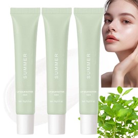 3pcs Moisturizing Natural Lip Balm,Green Lip Oil,Tinted Lip Balm,Lip Butter Balm for Women,Powerful Moisturizing Peptide Lip Gloss,Lip Care for Dry Lip,Lip Plumping Balm,Tinted Soothing Lip Care Shine