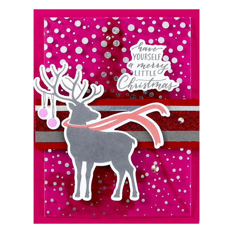 Spellbinders Dashing Reindeer Press Plate, Metal