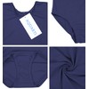 Aquarti Girls' 3/4 Sleeve Ballet Leotard, darkblue