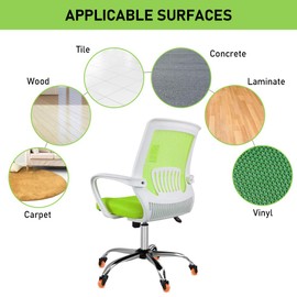 Office Caster Wheels,2” Heavy Duty Ball Caster Wheels Replacement for Hardwood,Tile,Carpet Floors,Smooth Rolling Chair Wheels Universal Fit for Office,Game Chairs (2inch-Orange)