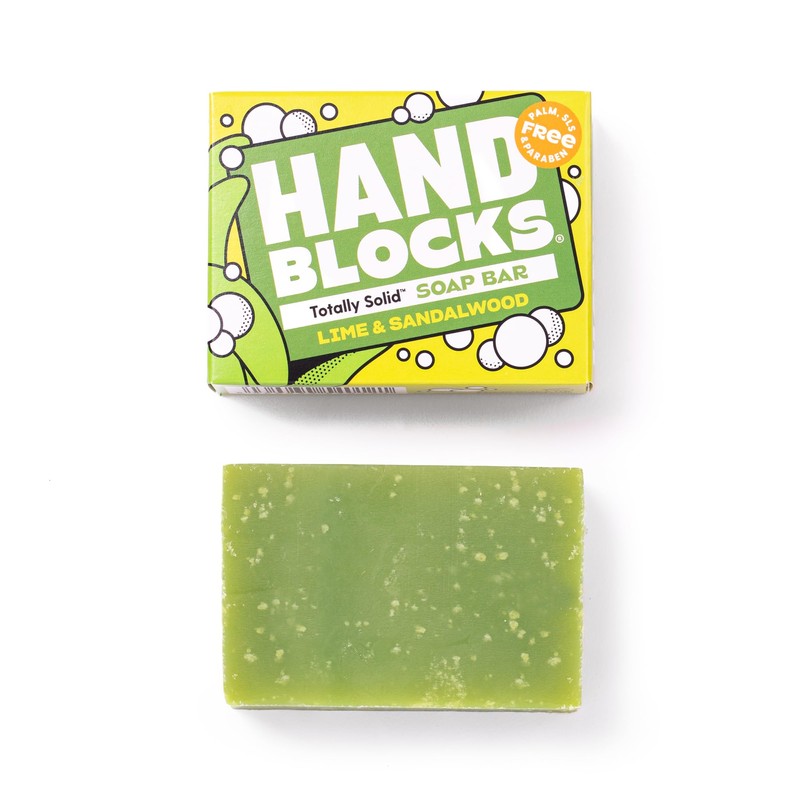 Hand Blocks: Lime & Sandalwood - Cold Processed Natural Soap