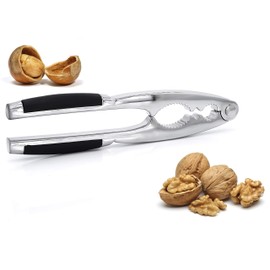 Granny's Kitchen Stainless Steel Nutcracker Made of Die-Cast Zinc - Walnut Cracker, Hazelnut Cracker, Nut Tongs Suitable for Nuts, Walnuts, Hazelnuts, Silver