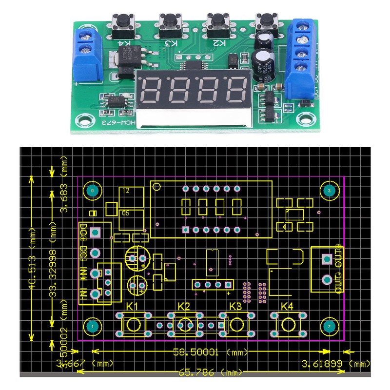 Trigger Cycle Timer Delay Switch Single Channel Circuit Board Power