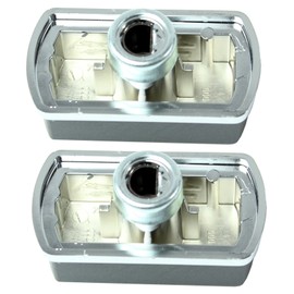 Belling Genuine 444449565 444449566 Oven Cooker Hob Control Switch Knobs (Black/Silver, Pack of 2)