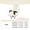 DVLOL Office Chair Cover,Removable Desk Chair Cover with Zipper,Stretch Anti-dust
