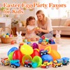 KING DOO 12 Pcs Easter Eggs Prefilled with Toy Cars,