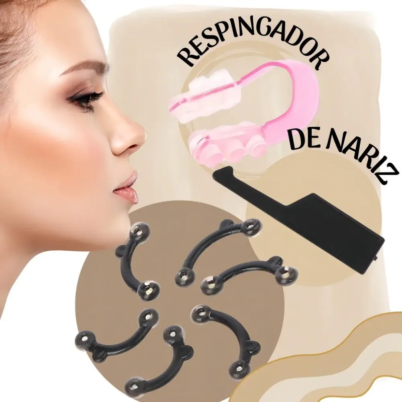 Clip Corrector Nasal Respingador Nariz Moldeador Silicona