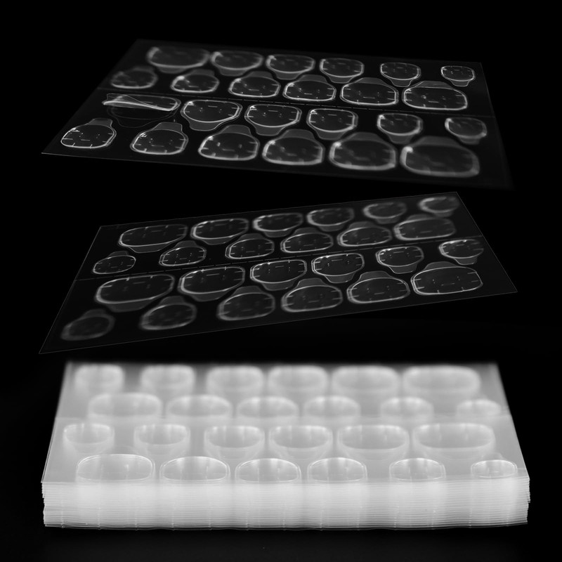 IKISKT White Clear Adhesive Tape for Press On Nails -