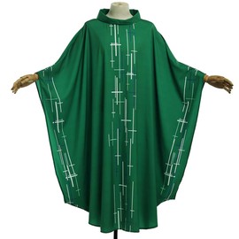 NLZI Chasuble for Priest Clergy Robes for Men Priest Church Costume Pastor Robe Celebrant Cape