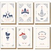 48 x Recycled Christmas Cards with Modern Design