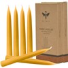 Natural Beeswax Taper Candles, DEYBBY Smokeless and Dripless Beeswax Candles,