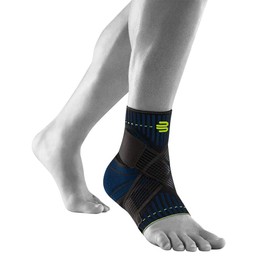 Bauerfind SPORTS ANKLE SUPPORT 8 Envelope and Fixed, Breathable Ankle Support [Sports Series, 1 Piece for Left and Right Use, XS - XXL, Made in Germany] (M - Left, Black))