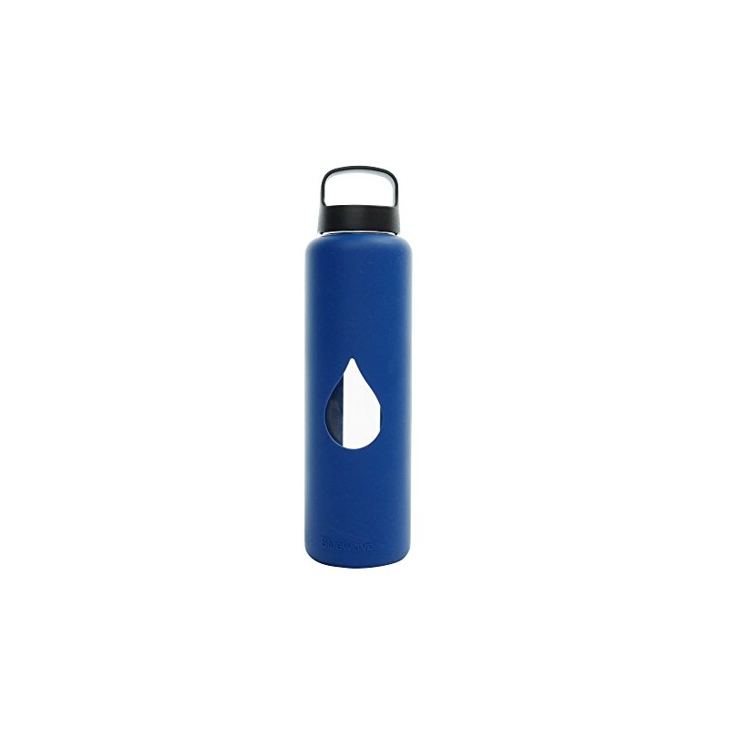 Bluewave 750 ml (25 oz) Borosilicate Glass Water Bottle with