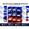 SucceBuy 24pcs Stackable Organizer Bin 30x18 Inch Standing Tiered Shelf