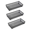 BYCY 3 Pack Mesh Flatware Drawer Organizer for Kitchen/Office/Home Tools,Spoon