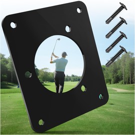 MICTUNING Golf Cart Charging Port Adapter, Compatible with GCP1 110v AC 36v EZGO TXT Golf Carts, Adapter Plate for Lithium Install and On Board Charging, 3 Hole