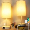 Set of 2 Touch Control Bedside Table Lamps, 3-Way Dimmable